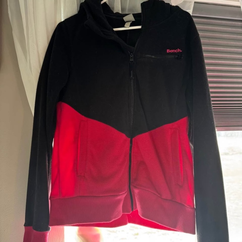 Bench Two-Tone Black and Pink Hoodie